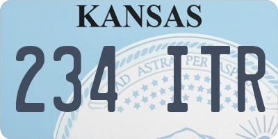 KS license plate 234ITR