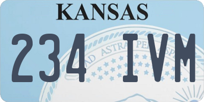 KS license plate 234IVM