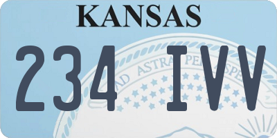 KS license plate 234IVV