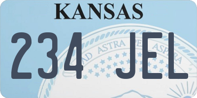 KS license plate 234JEL