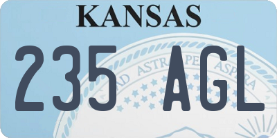 KS license plate 235AGL