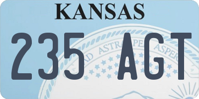 KS license plate 235AGT