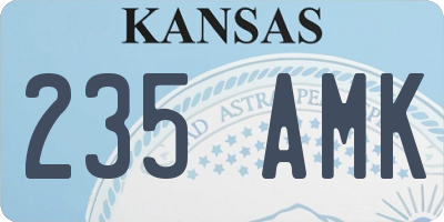 KS license plate 235AMK