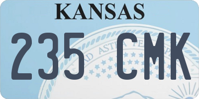 KS license plate 235CMK