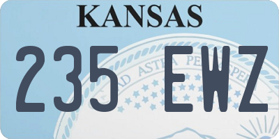 KS license plate 235EWZ