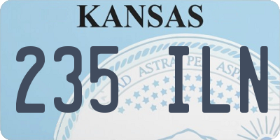 KS license plate 235ILN