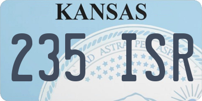 KS license plate 235ISR