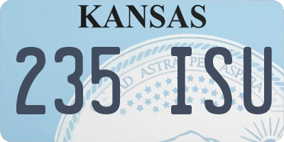 KS license plate 235ISU