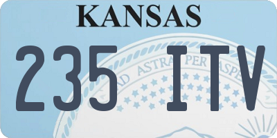 KS license plate 235ITV