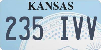 KS license plate 235IVV
