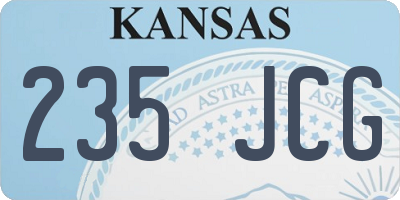 KS license plate 235JCG