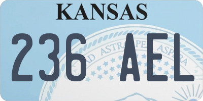 KS license plate 236AEL