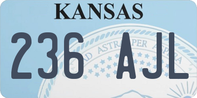 KS license plate 236AJL