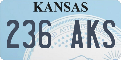 KS license plate 236AKS