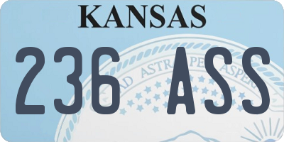 KS license plate 236ASS