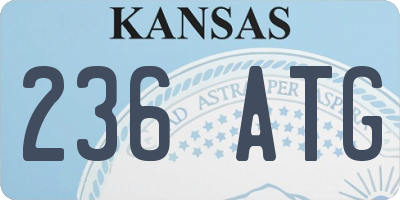 KS license plate 236ATG