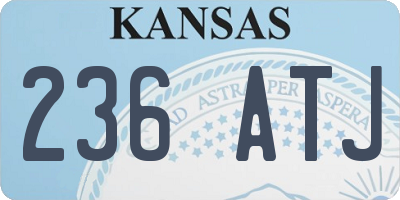 KS license plate 236ATJ