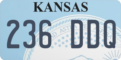 KS license plate 236DDQ