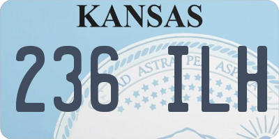 KS license plate 236ILH