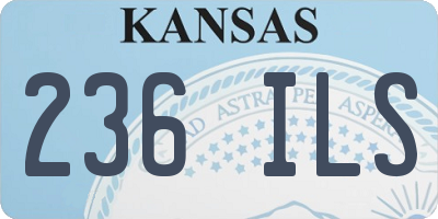 KS license plate 236ILS