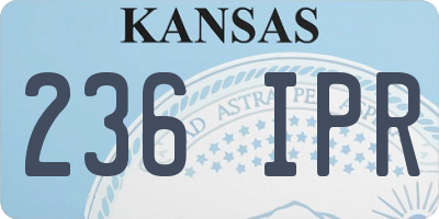 KS license plate 236IPR