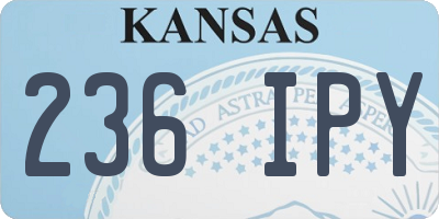 KS license plate 236IPY