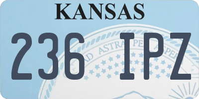 KS license plate 236IPZ