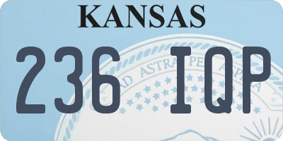 KS license plate 236IQP