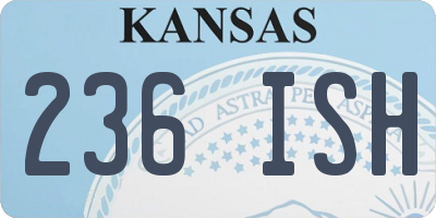 KS license plate 236ISH