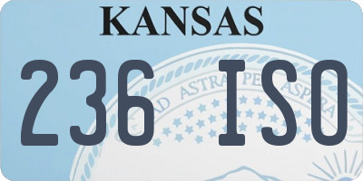 KS license plate 236ISO
