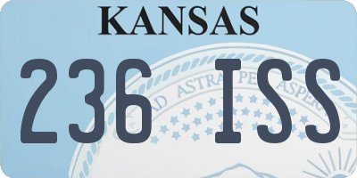 KS license plate 236ISS