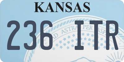 KS license plate 236ITR
