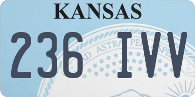 KS license plate 236IVV