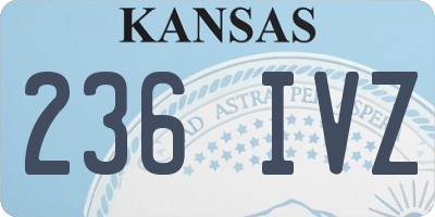 KS license plate 236IVZ