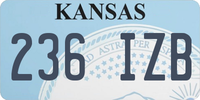 KS license plate 236IZB