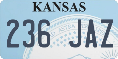 KS license plate 236JAZ