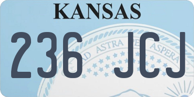 KS license plate 236JCJ