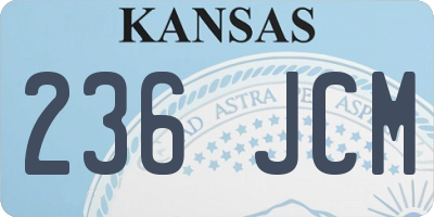 KS license plate 236JCM