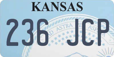 KS license plate 236JCP