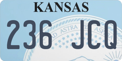 KS license plate 236JCQ