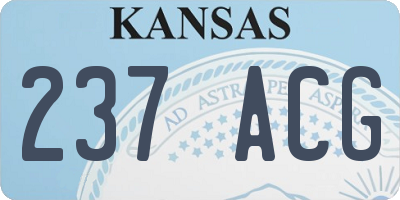 KS license plate 237ACG