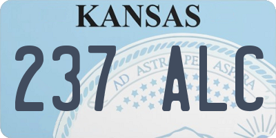 KS license plate 237ALC
