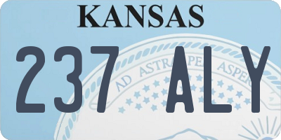 KS license plate 237ALY