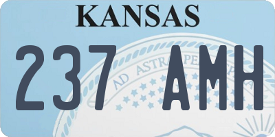KS license plate 237AMH