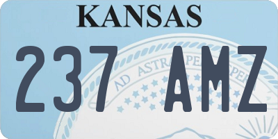 KS license plate 237AMZ