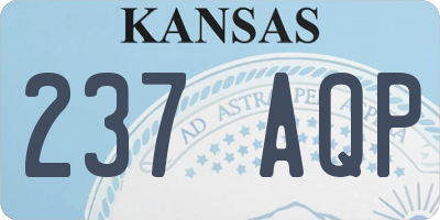 KS license plate 237AQP