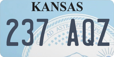 KS license plate 237AQZ