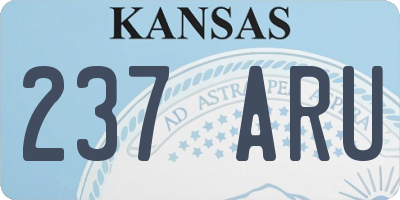 KS license plate 237ARU