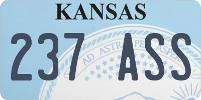 KS license plate 237ASS