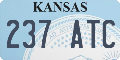 KS license plate 237ATC